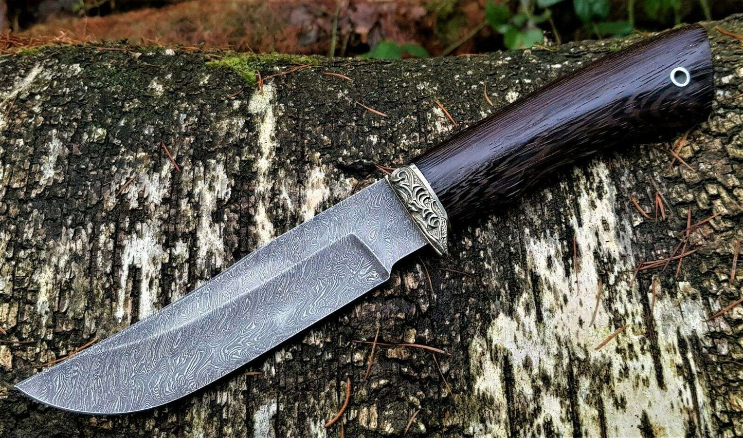 A.Marushin Outdoor Jagdmesser Damaszener Stahl Handarbeit
