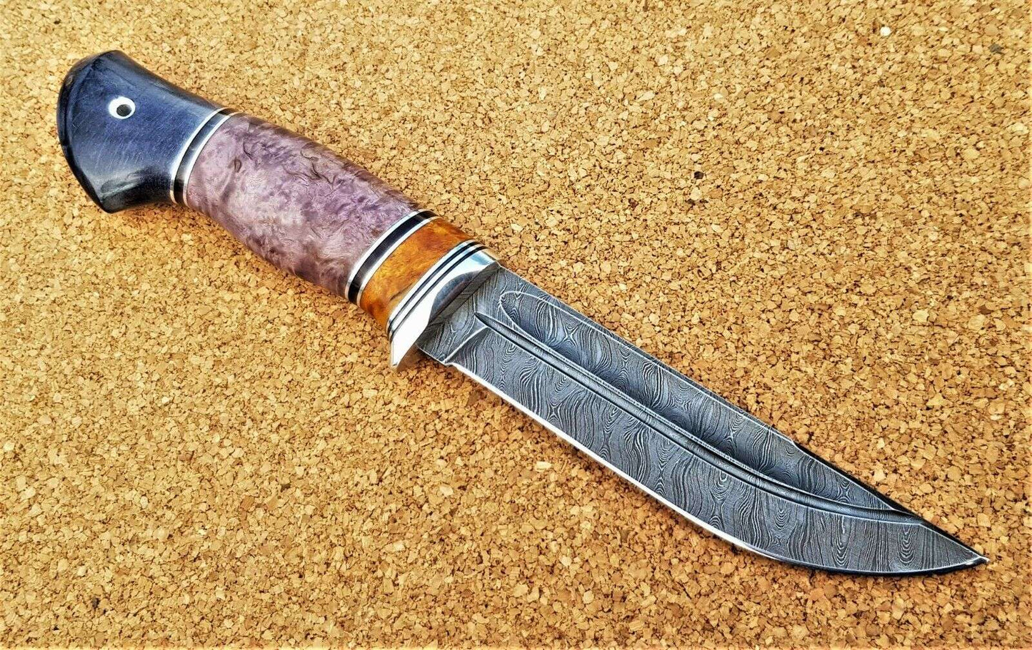 Damaszener Stahl Outdoor Jagd Damast Messer Nazarov Knives Handarbeit HRC62
