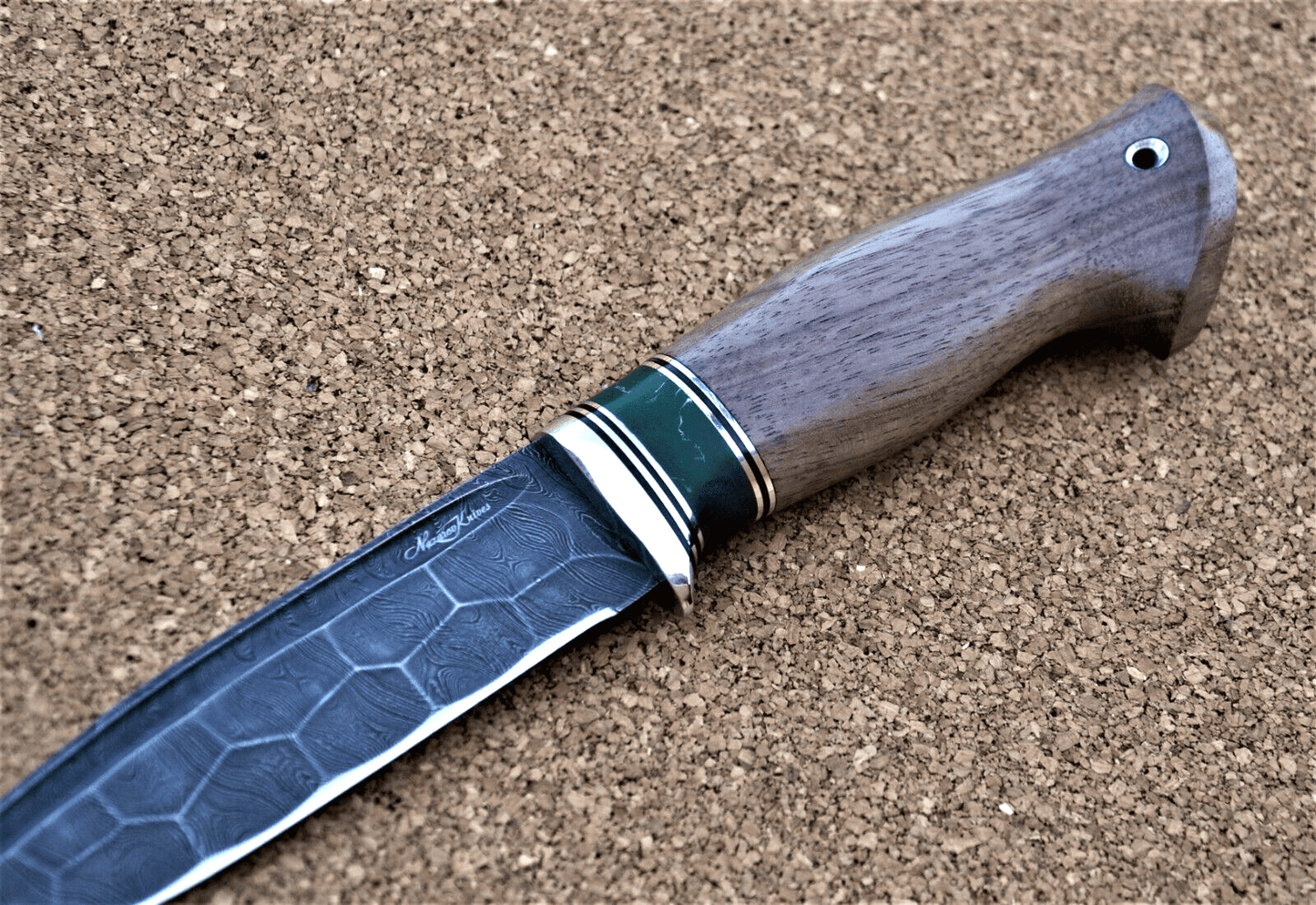 Damaszener Stahl Outdoor Jagd Damast Messer Nazarov Knives Handarbeit HRC62