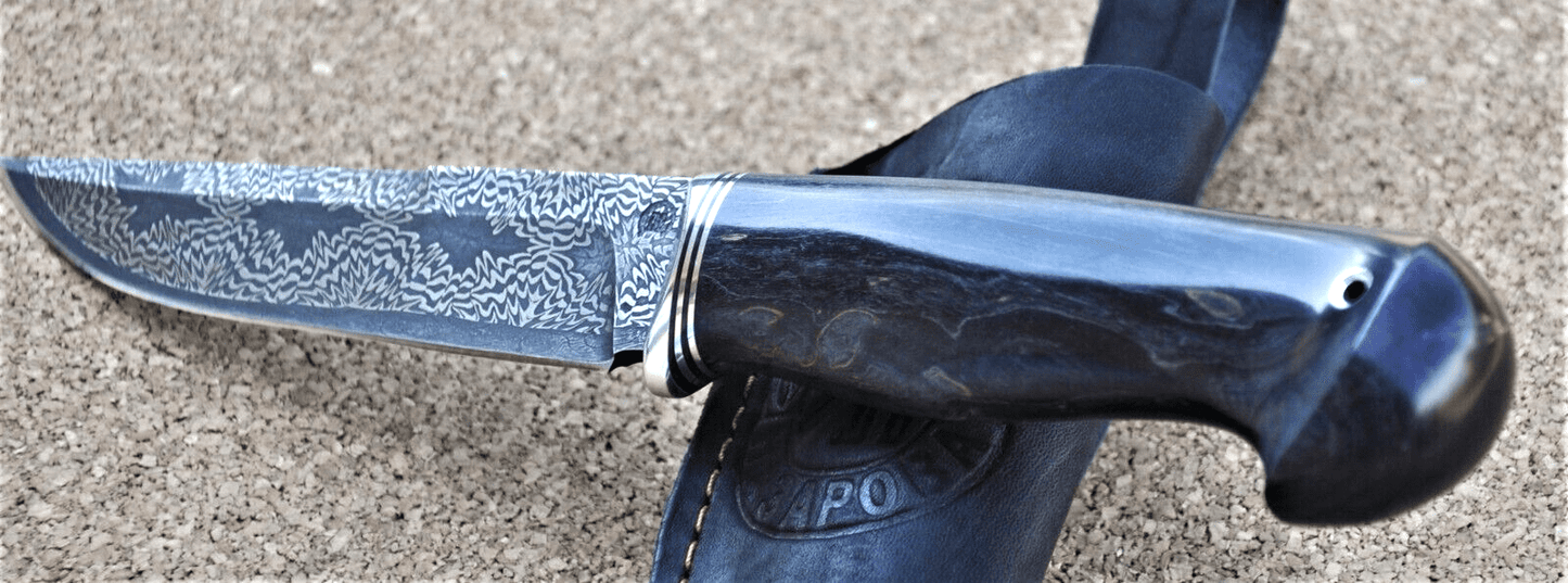 Nazarov Knives Russland Mosaik Damast Stahl Outdoor JagdMesser Handarbeit HRC62
