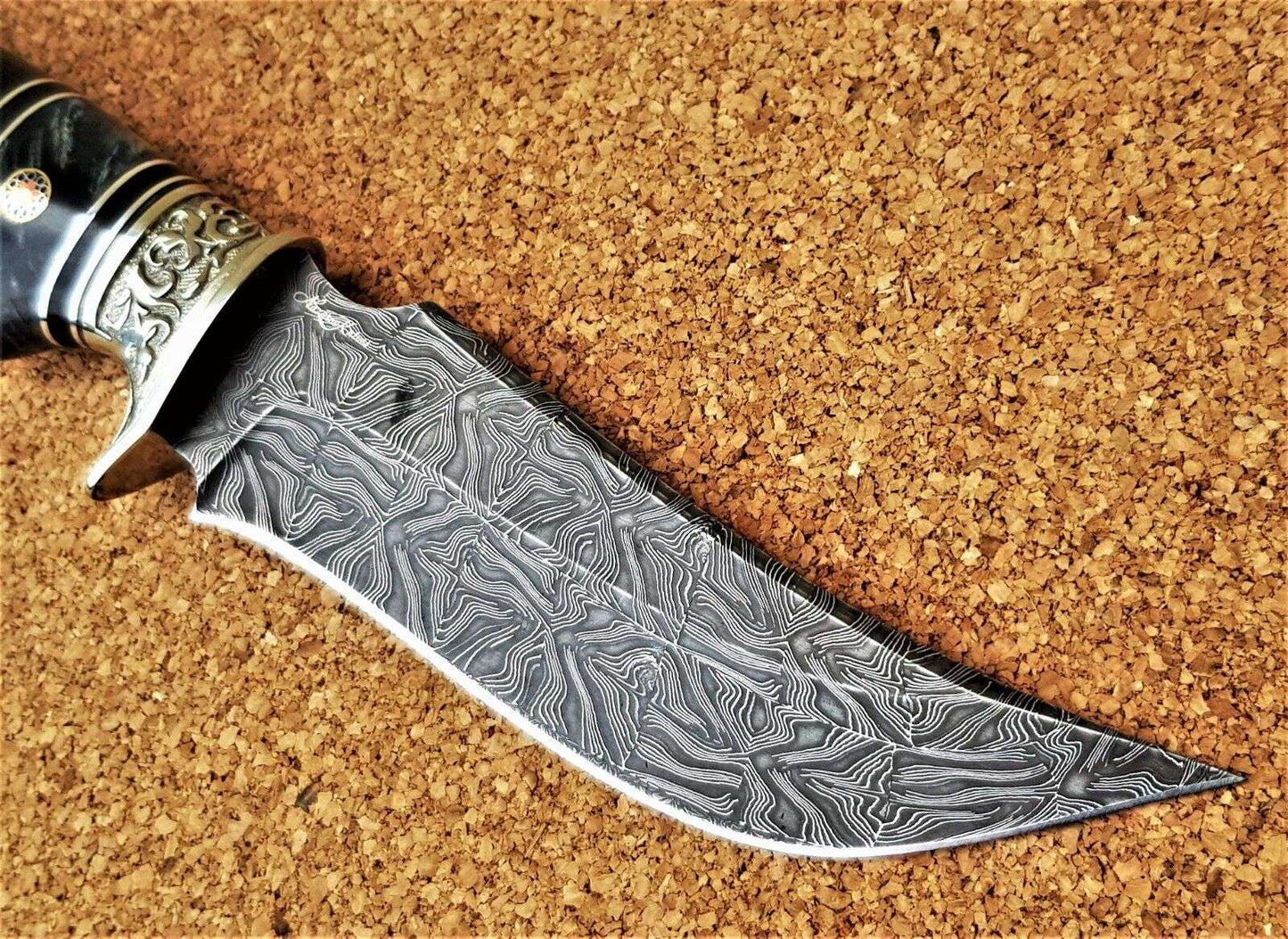 Nazarov Knives Russland Mosaik Damast Stahl Outdoor JagdMesser Handarbeit HRC62