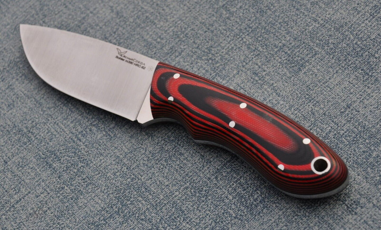 M390 Stahl Full Tang Outdoor Jagdmesser Yasniy Sokol Handarbeit