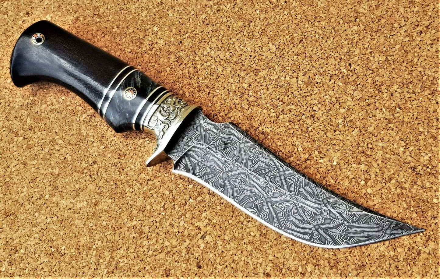Nazarov Knives Russland Mosaik Damast Stahl Outdoor JagdMesser Handarbeit HRC62