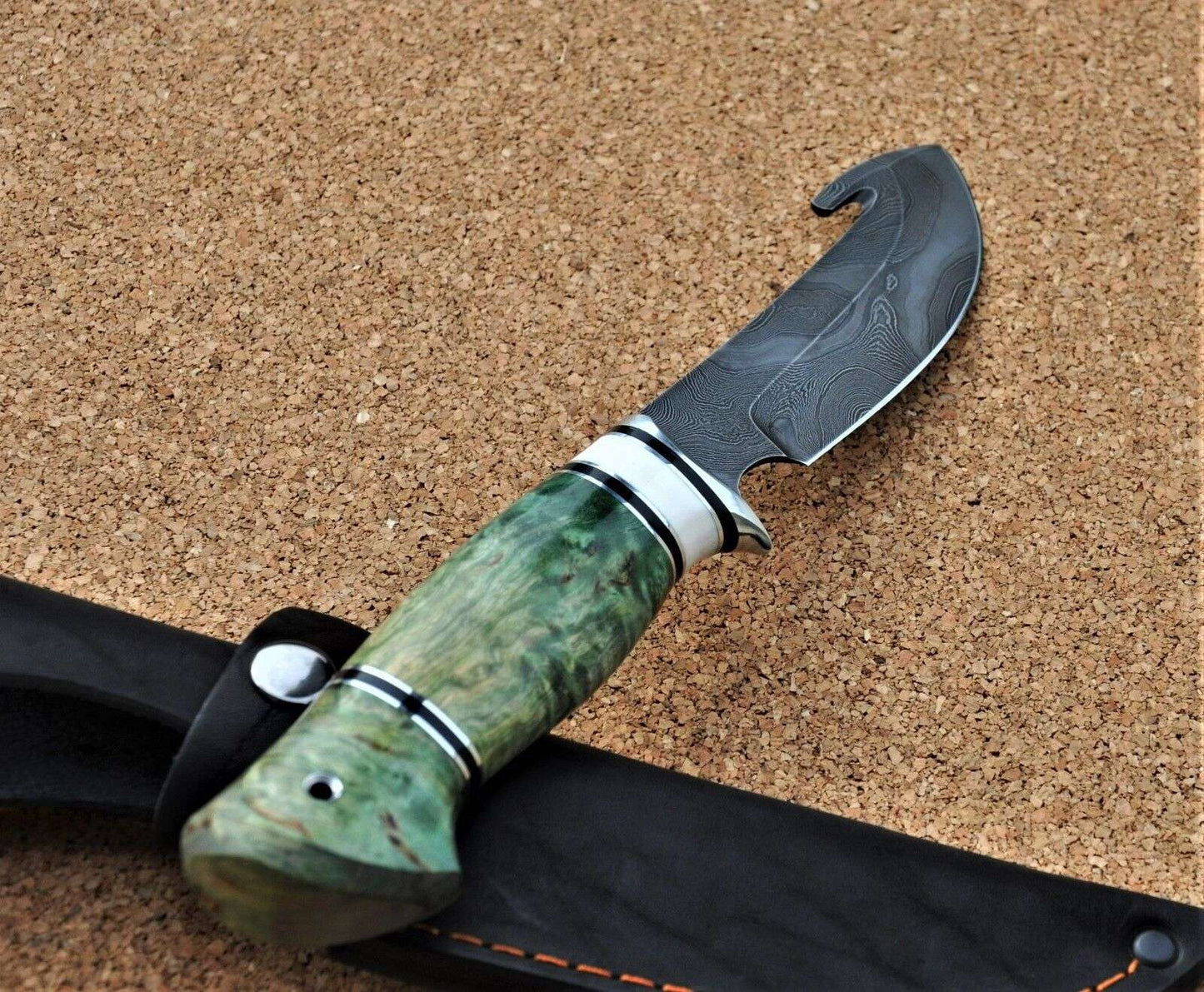 Damaszener Stahl Outdoor Jagd Damast Messer Nazarov Knives Handarbeit HRC62