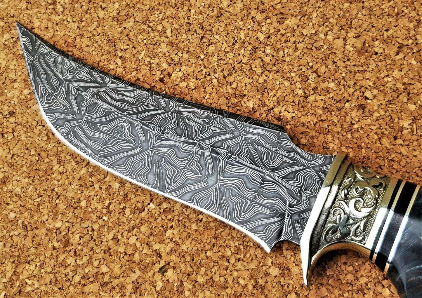 Nazarov Knives Russland Mosaik Damast Stahl Outdoor JagdMesser Handarbeit HRC62