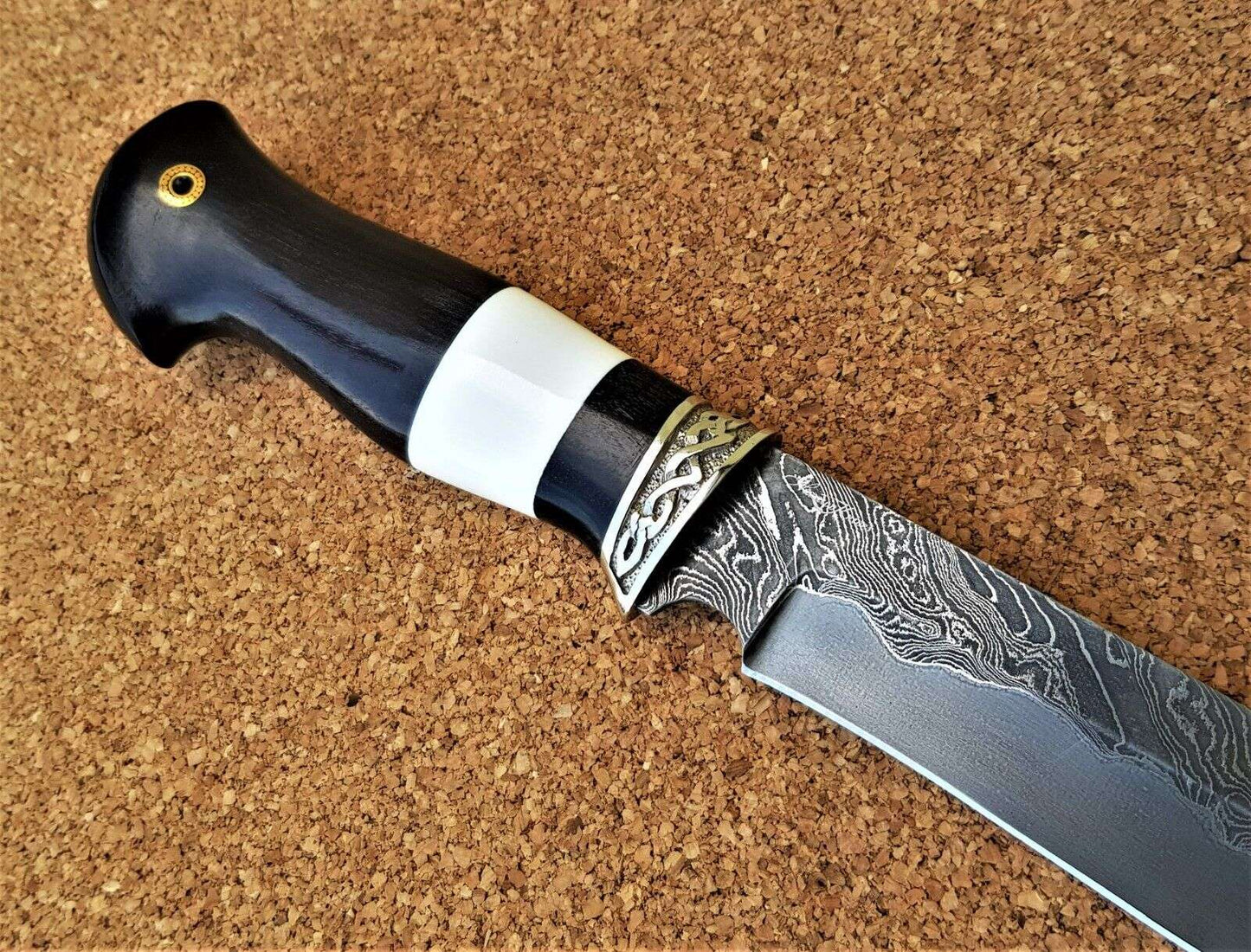 Nazarov Knives Russland Damaszener Stahl Outdoor Jagd Messer Handarbeit HRC62