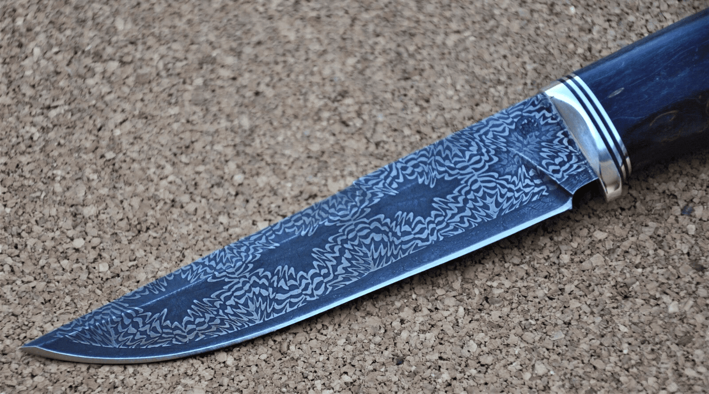 Nazarov Knives Russland Mosaik Damast Stahl Outdoor JagdMesser Handarbeit HRC62