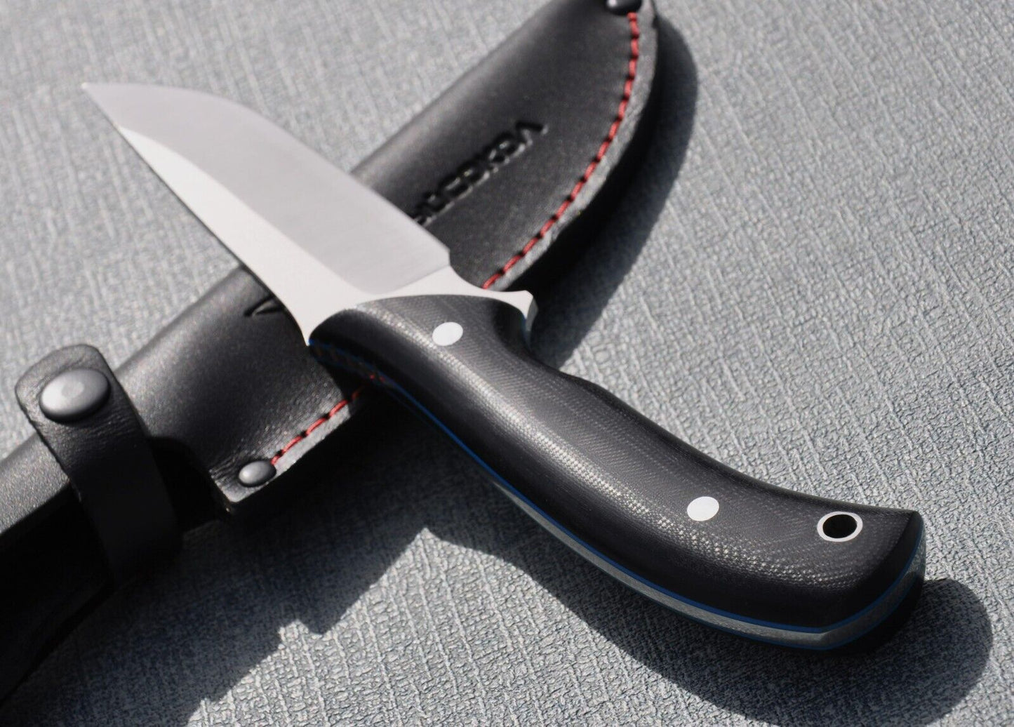 M390 Stahl Full Tang Outdoor Jagdmesser Yasniy Sokol Handarbeit