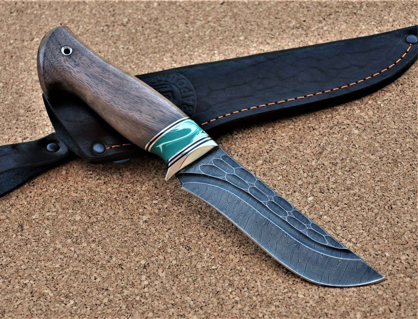 Damaszener Stahl Outdoor Jagd Damast Messer Nazarov Knives Handarbeit HRC62