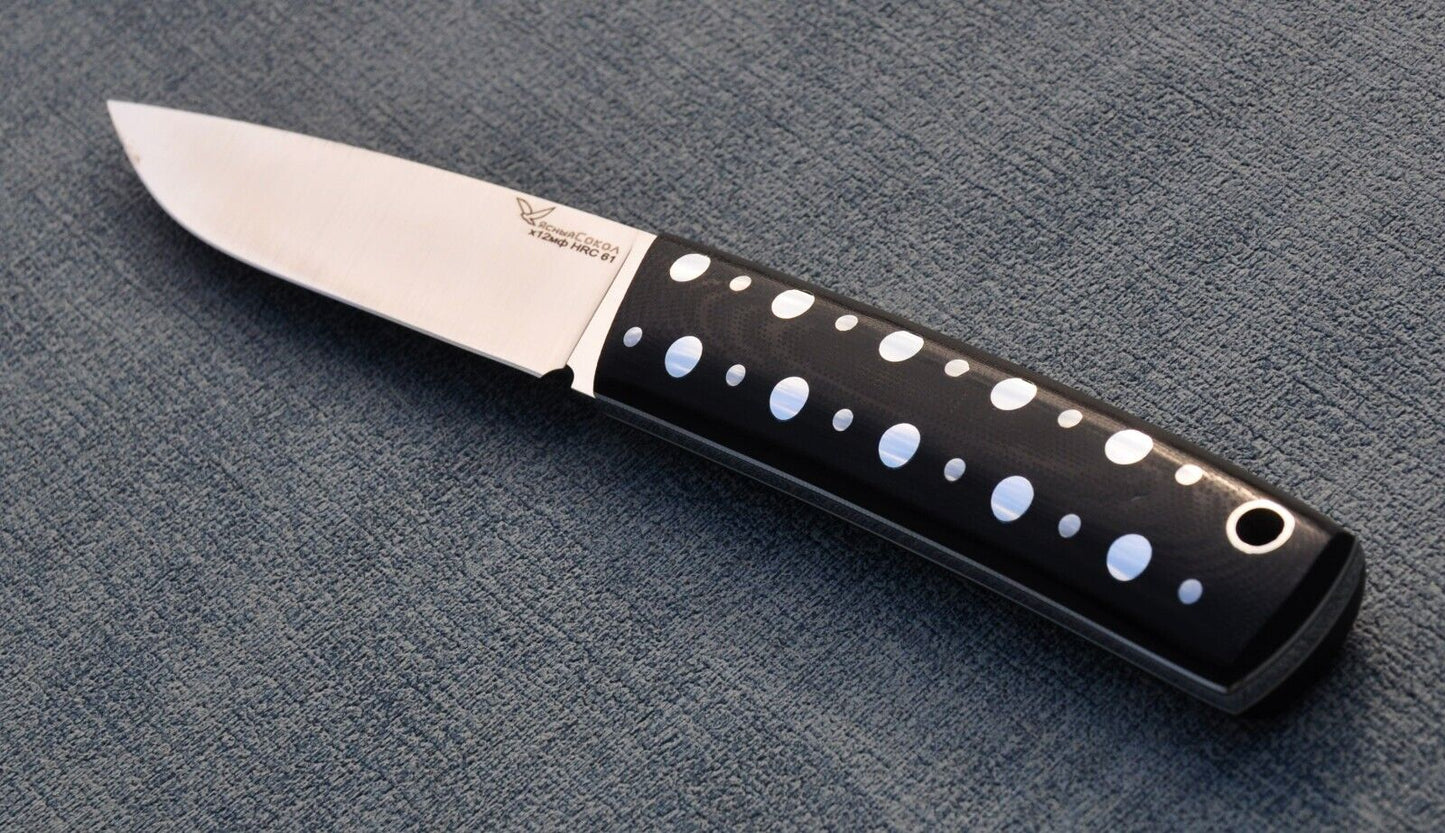 H12MF Full Tang Outdoor Jagdmesser Yasniy Sokol Handarbeit