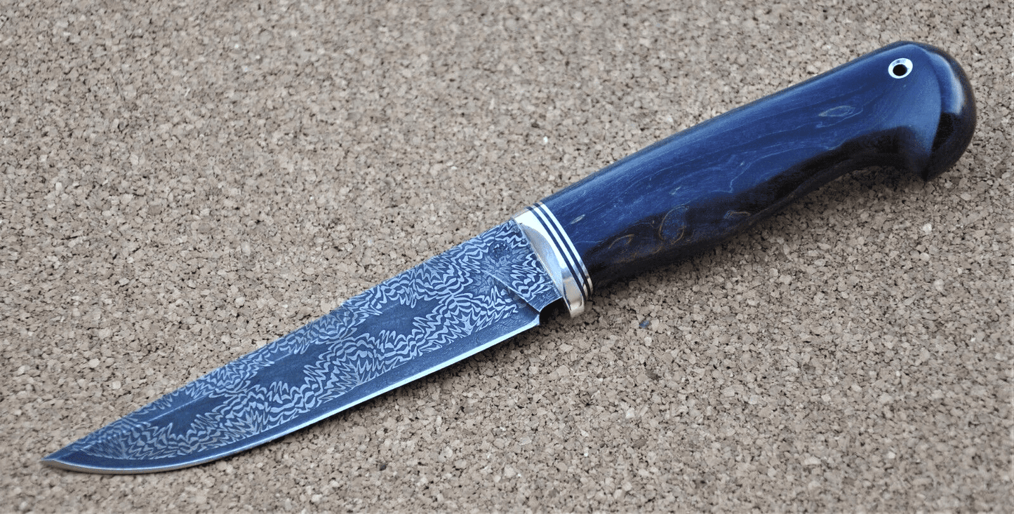 Nazarov Knives Russland Mosaik Damast Stahl Outdoor JagdMesser Handarbeit HRC62