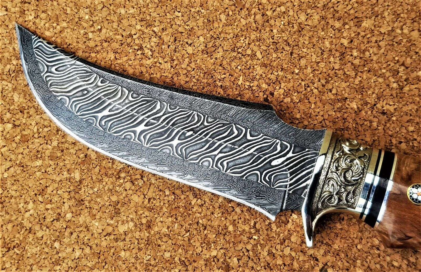Nazarov Knives Russland Mosaik Damast Stahl Outdoor JagdMesser Handarbeit HRC62