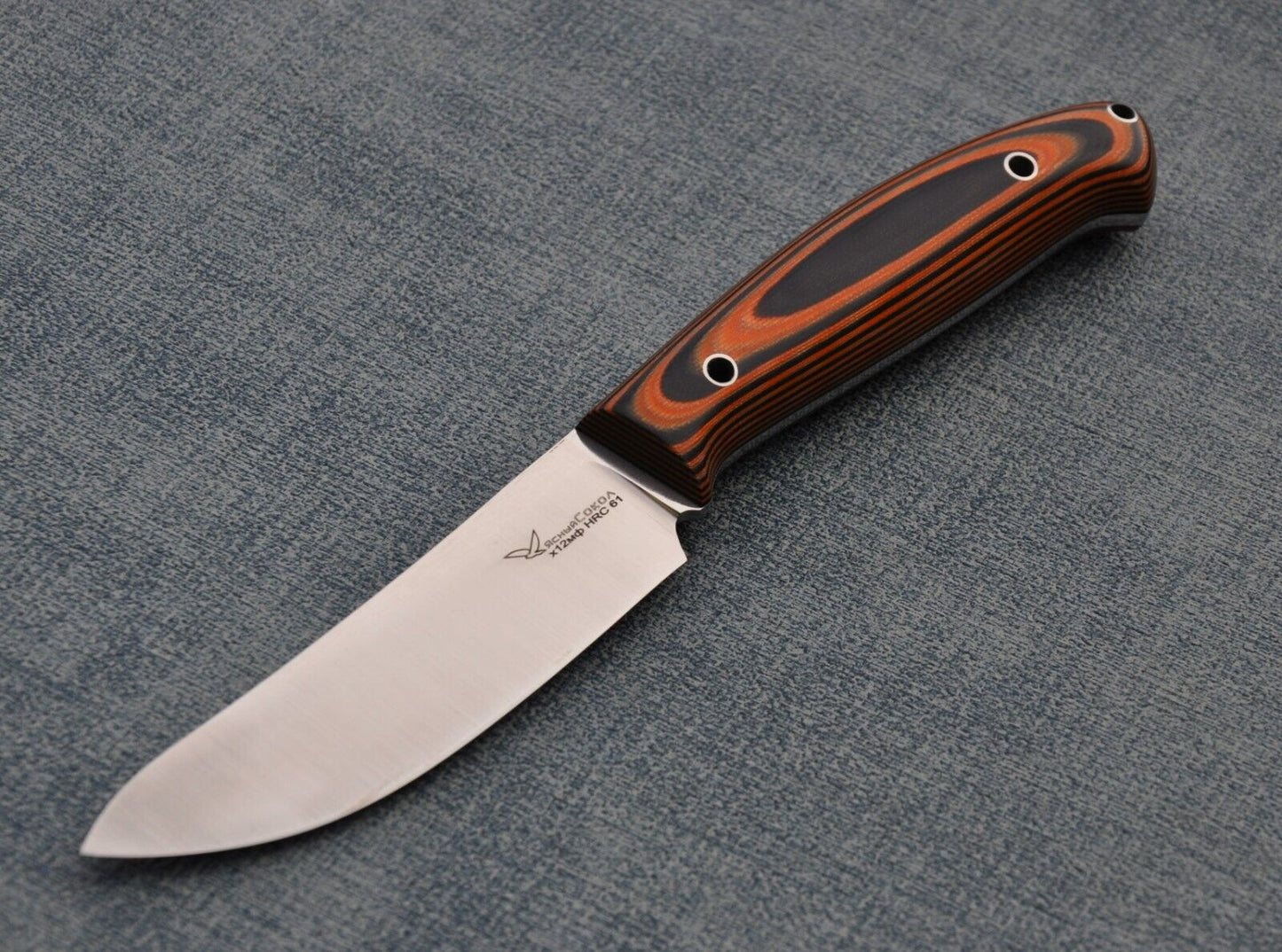 H12MF Full Tang Outdoor Jagd Messer Yasniy Sokol Handarbeit HRC61 Лесник