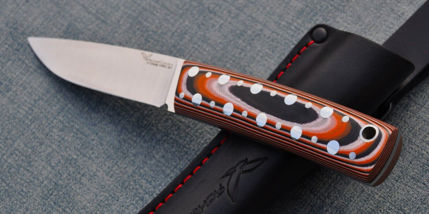 H12MF Full Tang Outdoor Jagdmesser Yasniy Sokol Handarbeit