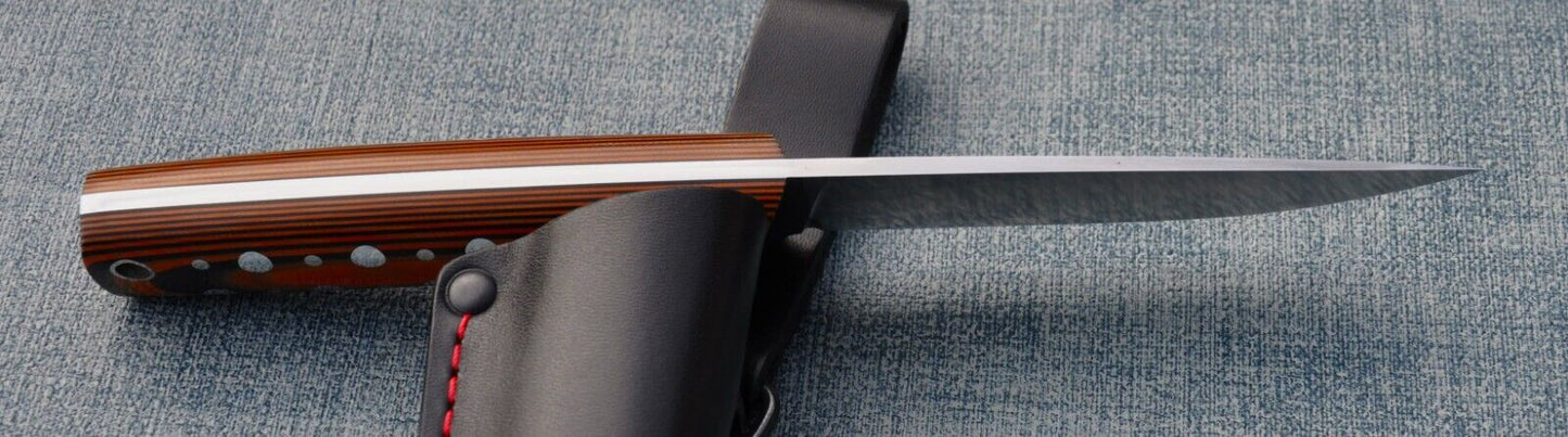 H12MF Full Tang Outdoor Jagdmesser Yasniy Sokol Handarbeit