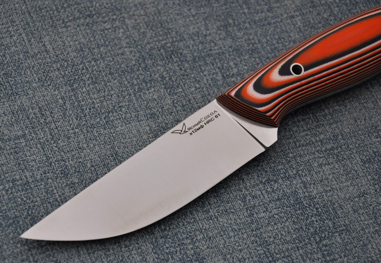 H12MF Full Tang Outdoor Jagd Messer Yasniy Sokol Handarbeit HRC61 Сокол