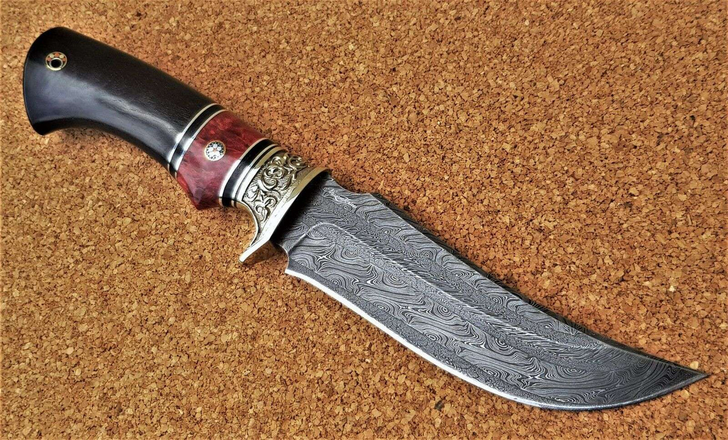Nazarov Knives Russland Mosaik Damast Stahl Outdoor JagdMesser Handarbeit HRC62