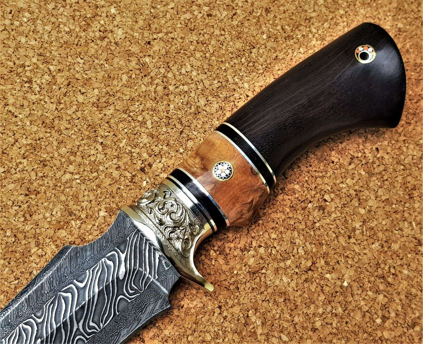 Nazarov Knives Russland Mosaik Damast Stahl Outdoor JagdMesser Handarbeit HRC62