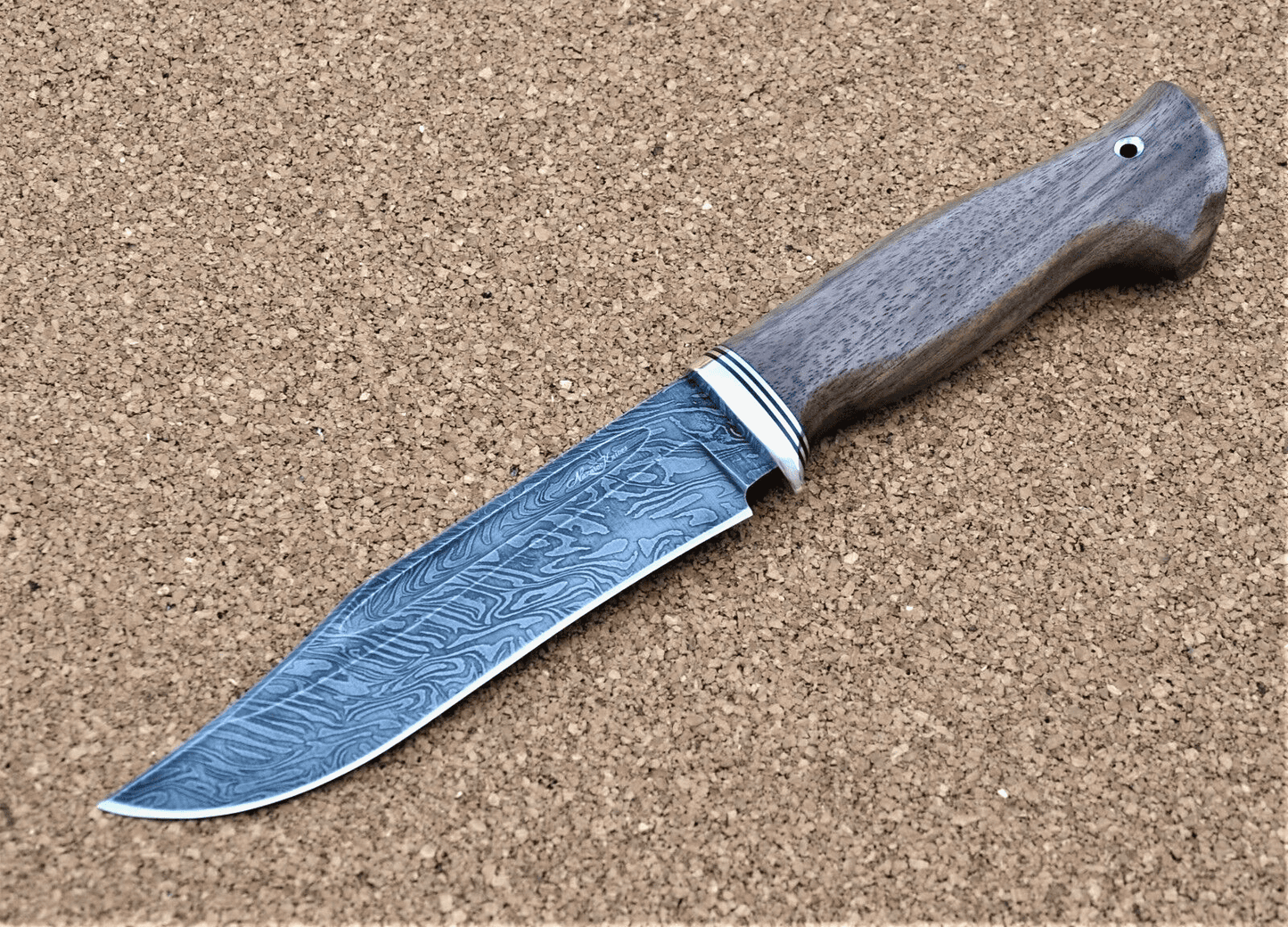 Damaszener Stahl Outdoor Jagd Damast Messer Nazarov Knives Handarbeit HRC62