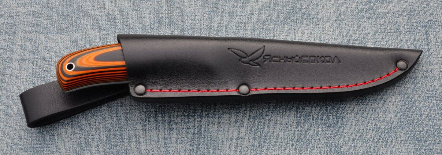M390 Stahl Full Tang Outdoor Jagdmesser Yasniy Sokol Handarbeit