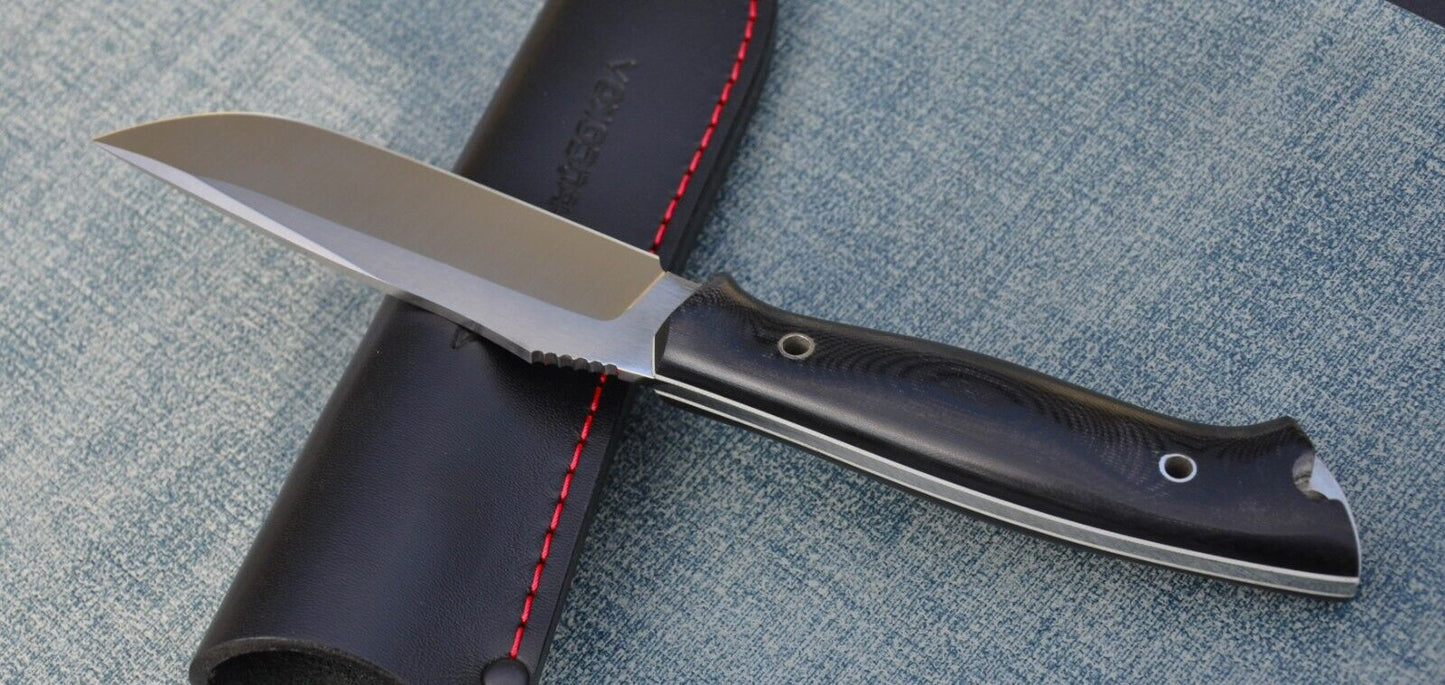 H12MF Full Tang Outdoor Jagdmesser Yasniy Sokol Handarbeit