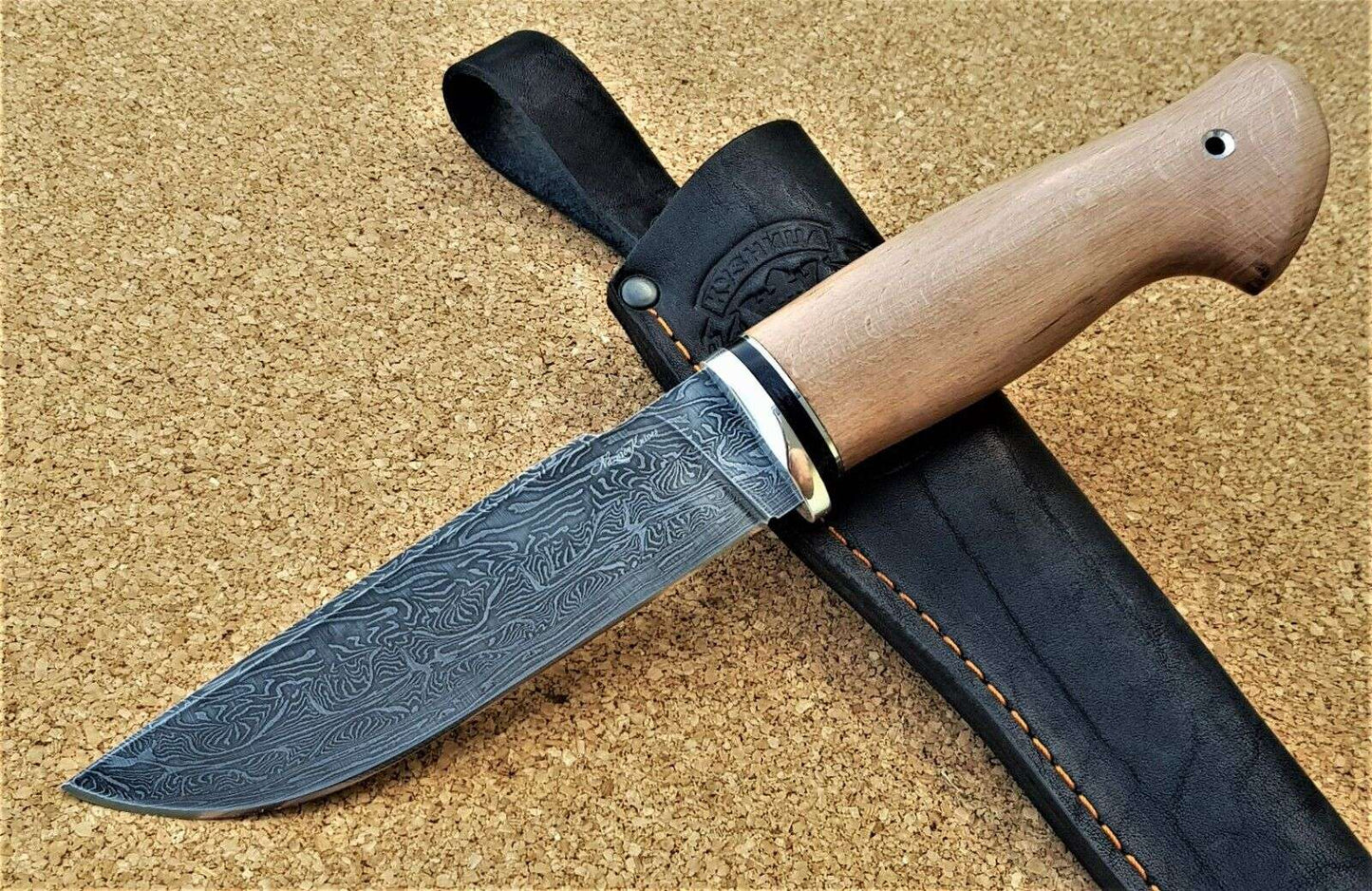 Mosaik Damast Stahl Outdoor Jagd Messer Nazarov Knives Handarbeit HRC62