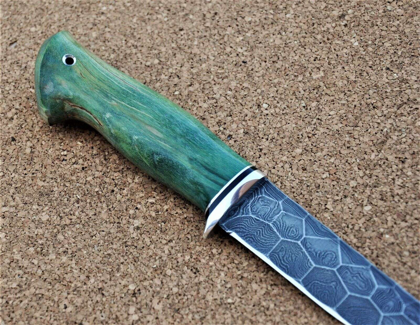 Damaszener Stahl Outdoor Jagd Damast Messer Nazarov Knives Handarbeit HRC62