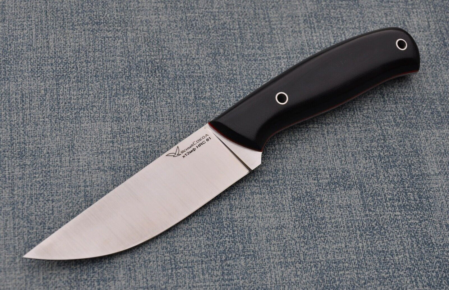 H12MF Full Tang Outdoor JagdMesser Yasniy Sokol Handarbeit HRC 61 Сокол