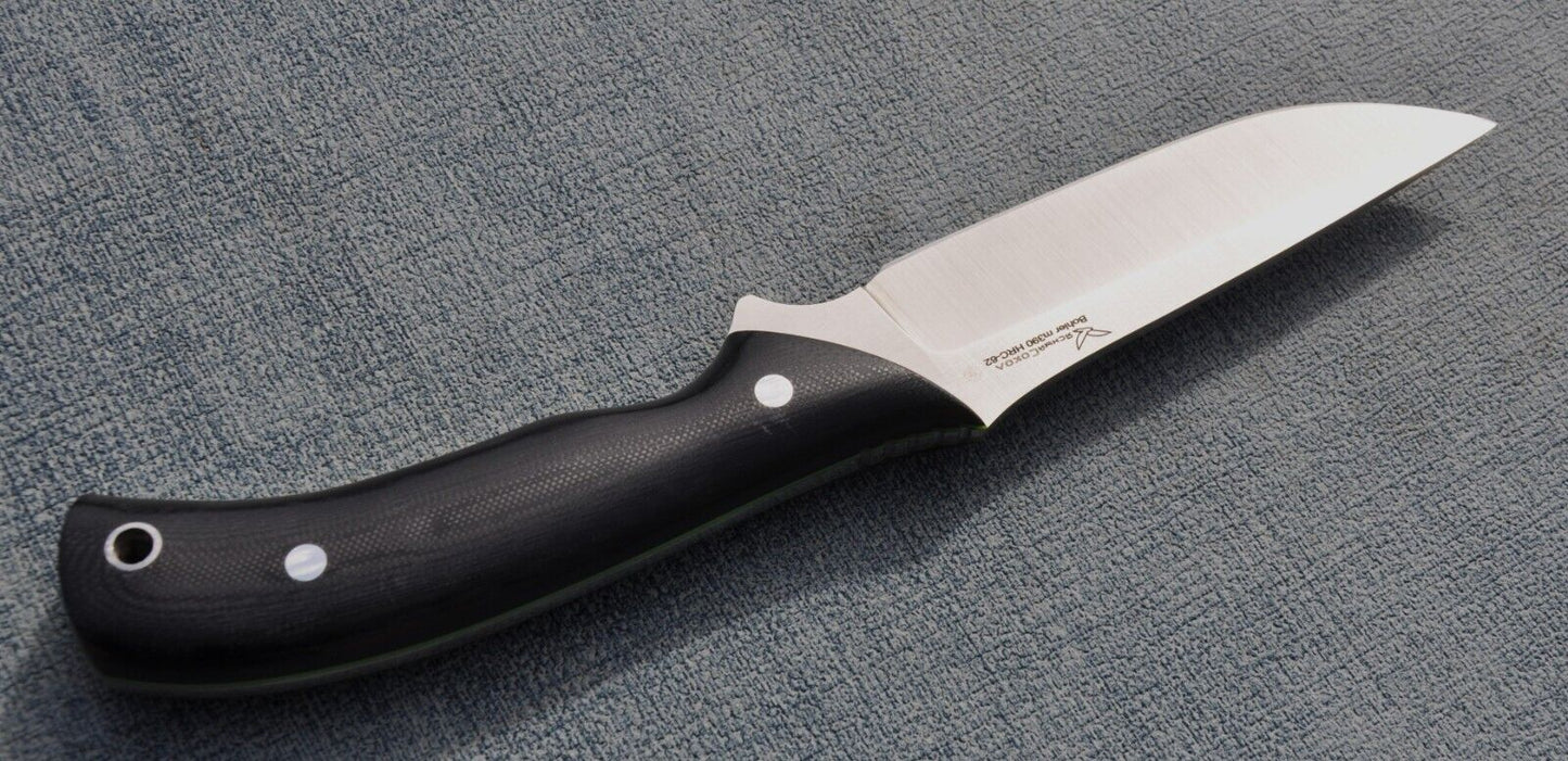 M390 Stahl Full Tang Outdoor Jagdmesser Yasniy Sokol Handarbeit