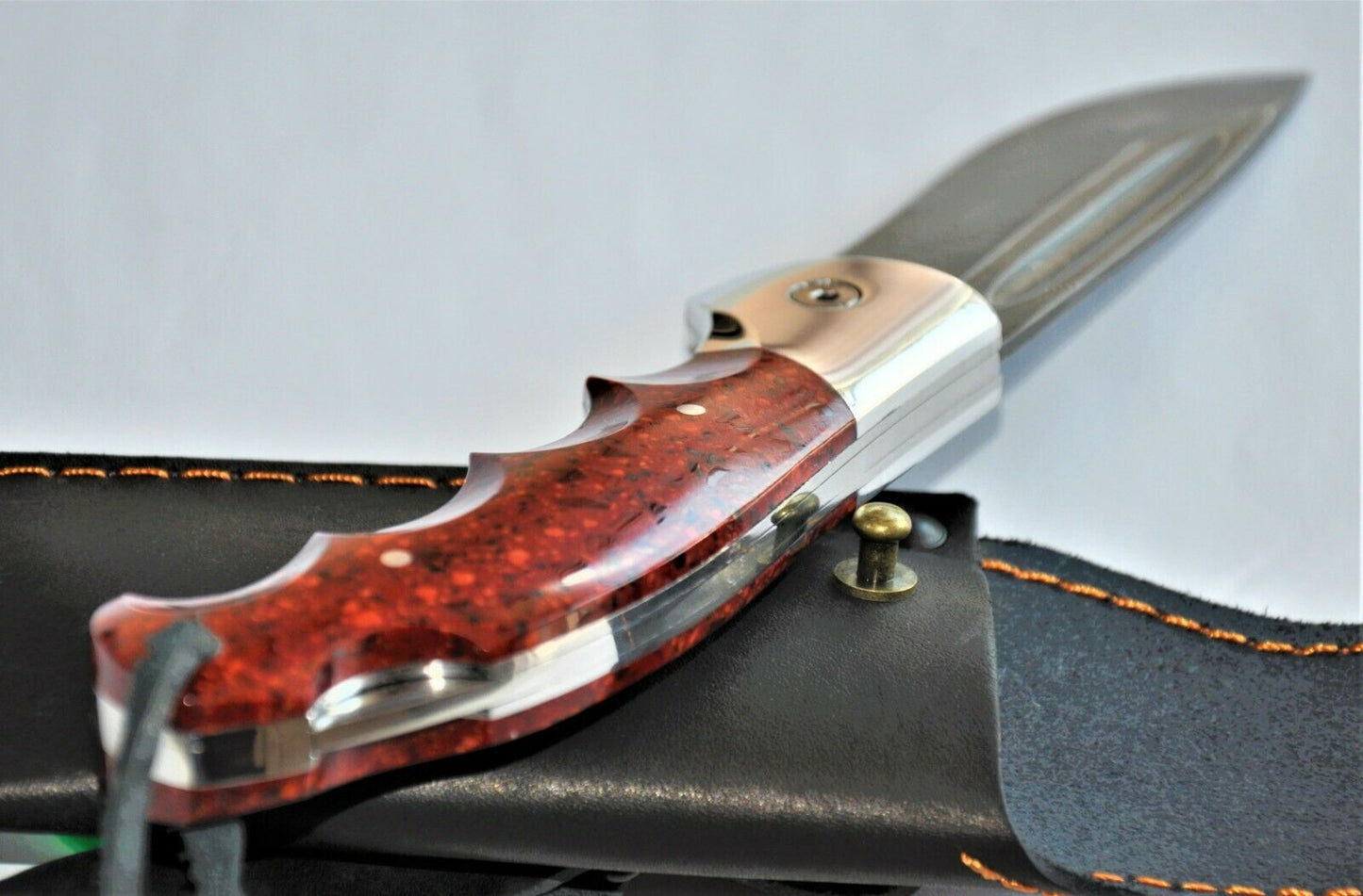 Nazarov Knives Russland Damast Stahl Outdoor Klappmesser Handarbeit