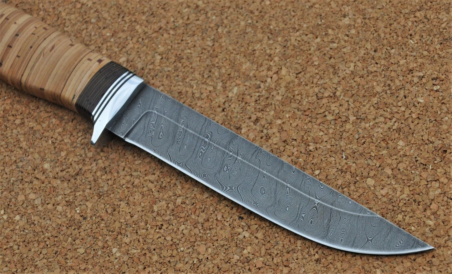Damast Damaszener Stahl Outdoor Messer Nazarov Knives Handarbeit HRC62 Тритон