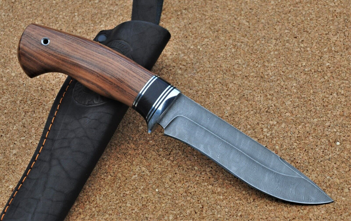Damaszener Stahl Outdoor Jagdmesser Nazarov Knives Handarbeit