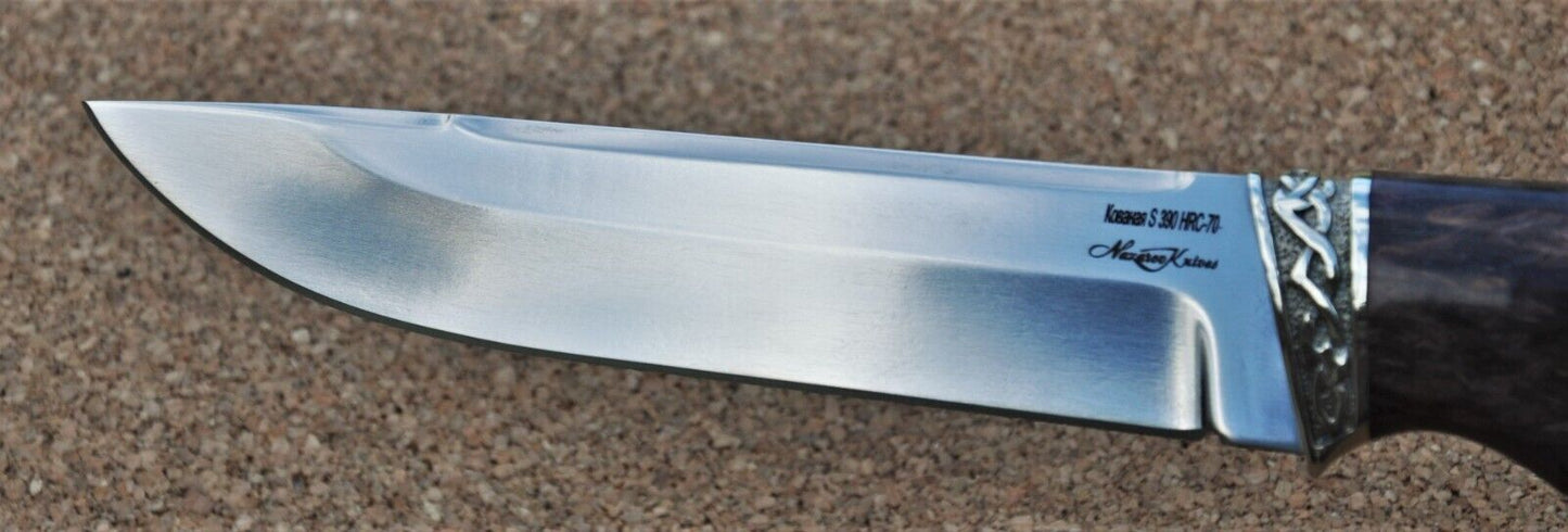 S390 Stahl ROSTFREI Outdoor Messer Nazarov Knives Handarbeit HRC70 Вепрь