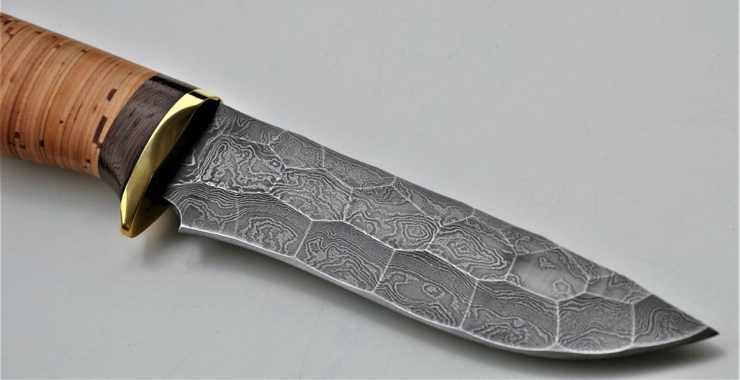 Nazarov Knives Damaszener Stahl Outdoor Jagdmesser