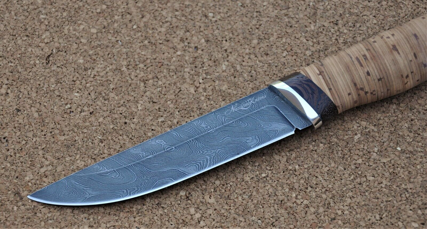 Damaszener Stahl Outdoor Jagdmesser Nazarov Knives Handarbeit