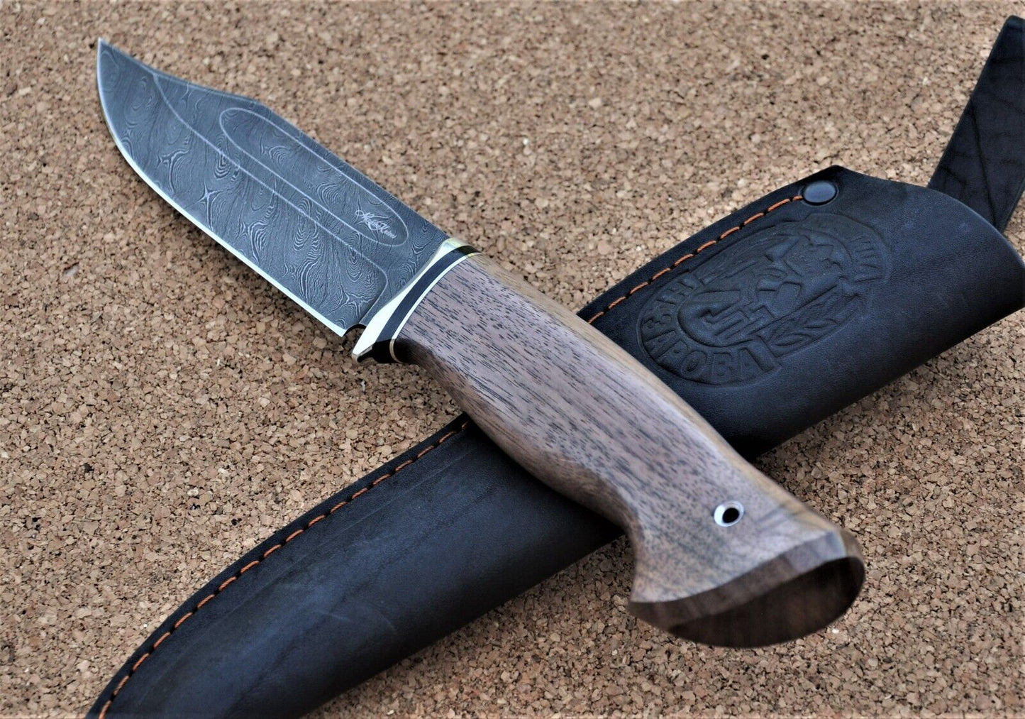 Damaszener Stahl Outdoor Jagd Damast Messer Nazarov Knives Handarbeit HRC62