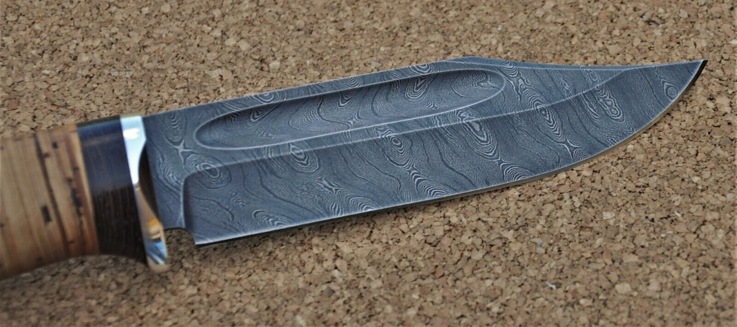 Damaszener Stahl Outdoor Jagdmesser Nazarov Knives Handarbeit