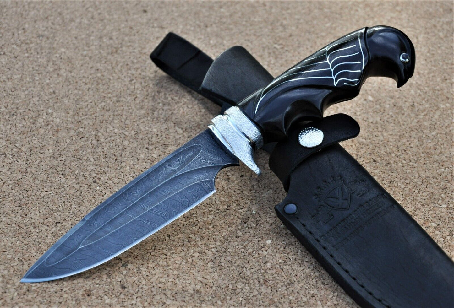 Damaszener Stahl Outdoor DamastMesser Nazarov Knives Handarbeit HRC62 Походный