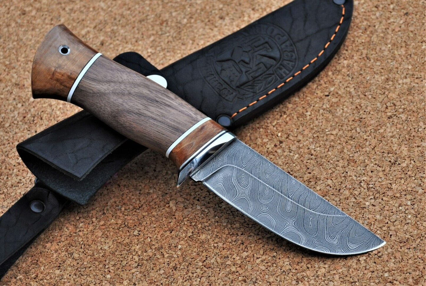 Damaszener Stahl Outdoor Jagd Damast Messer Nazarov Knives Handarbeit HRC62
