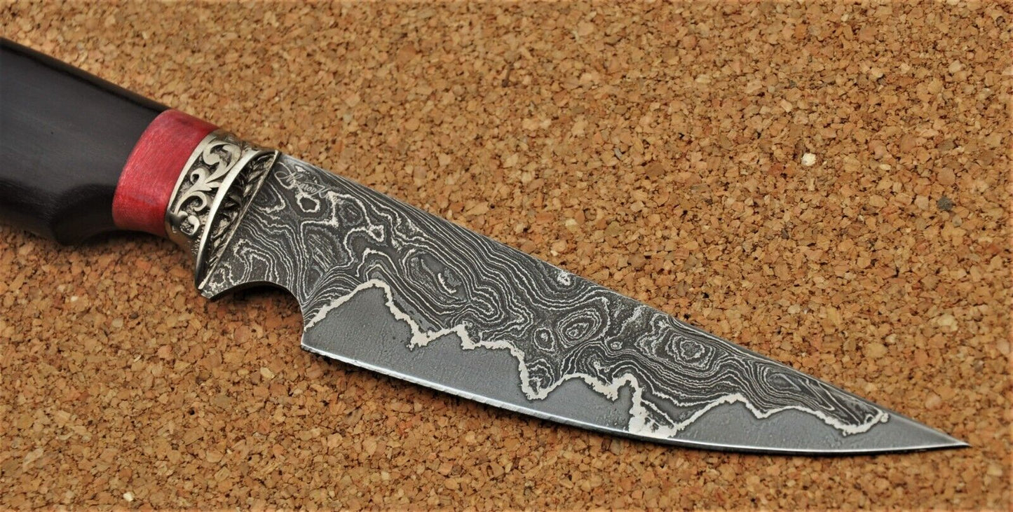 Nazarov Knives Russland Damaszener Stahl Outdoor Jagd Messer Handarbeit HRC62