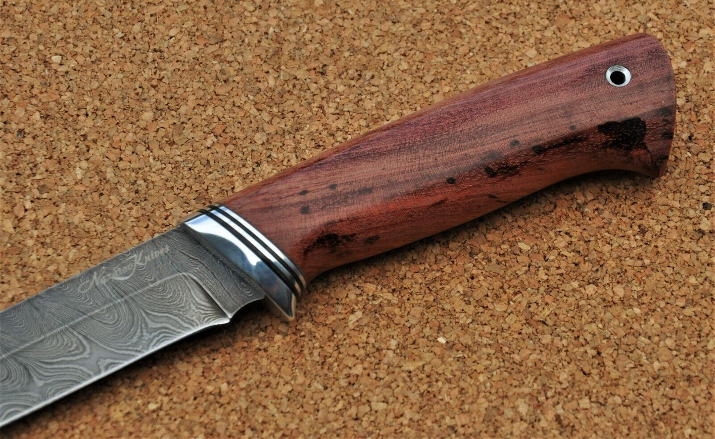 Damast Damaszener Stahl Outdoor Messer Nazarov Knives Handarbeit HRC62 Сокол