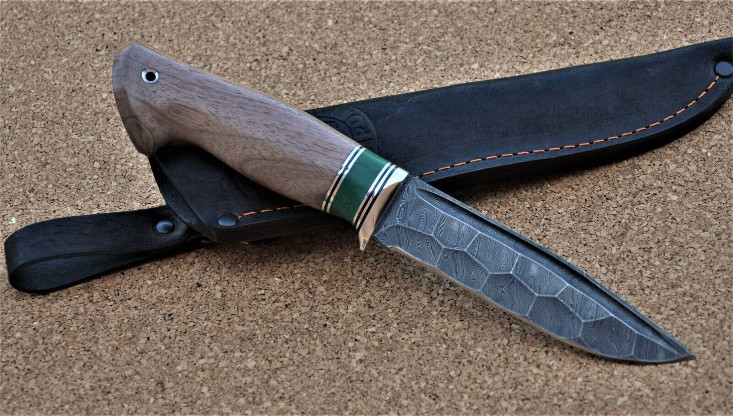 Damaszener Stahl Outdoor Jagd Damast Messer Nazarov Knives Handarbeit HRC62