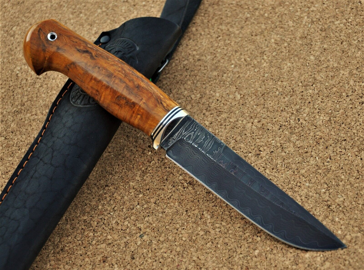Nazarov Knives Russland Mosaik Damast Stahl Outdoor JagdMesser Handarbeit HRC62