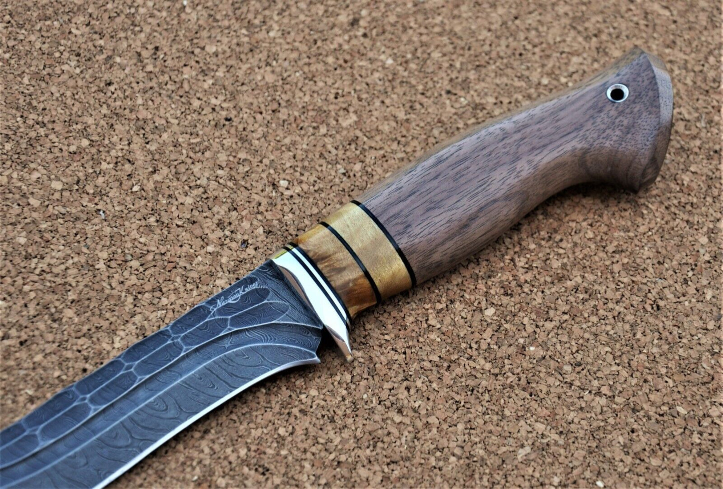 Damaszener Stahl Outdoor Jagd Damast Messer Nazarov Knives Handarbeit HRC62