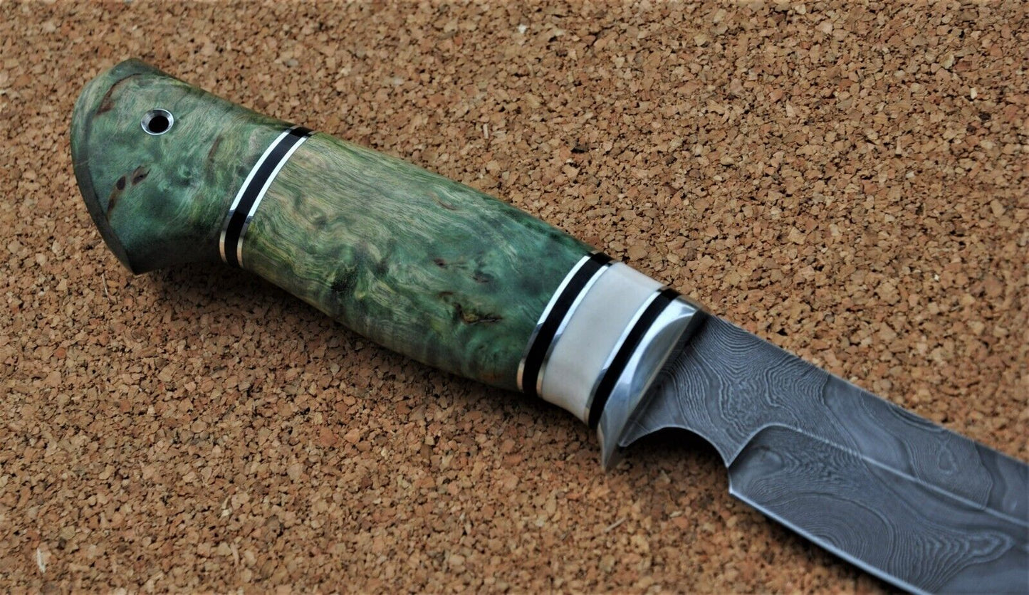 Damaszener Stahl Outdoor Jagd Damast Messer Nazarov Knives Handarbeit HRC62