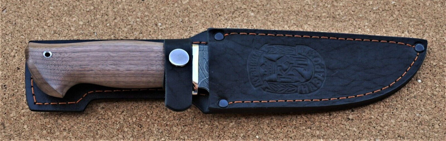 Damaszener Stahl Outdoor Jagd Damast Messer Nazarov Knives Handarbeit HRC62