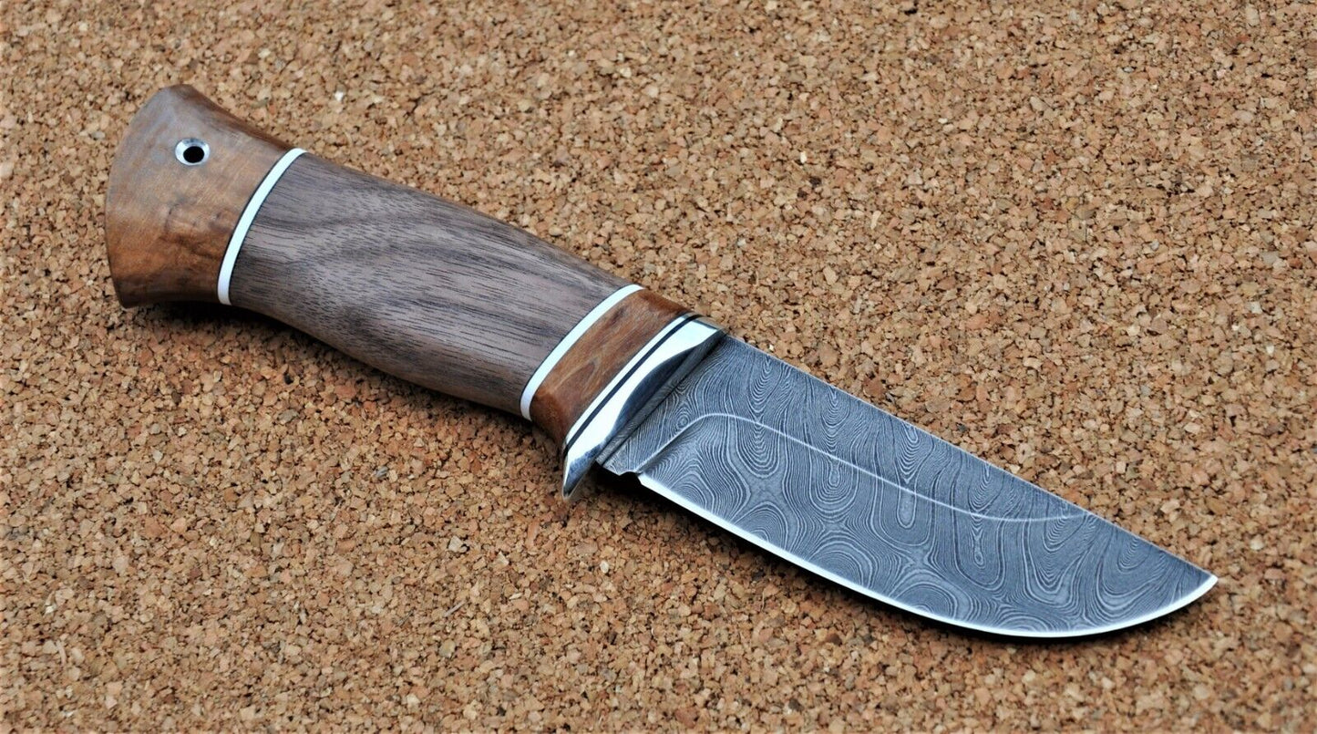 Damaszener Stahl Outdoor Jagd Damast Messer Nazarov Knives Handarbeit HRC62