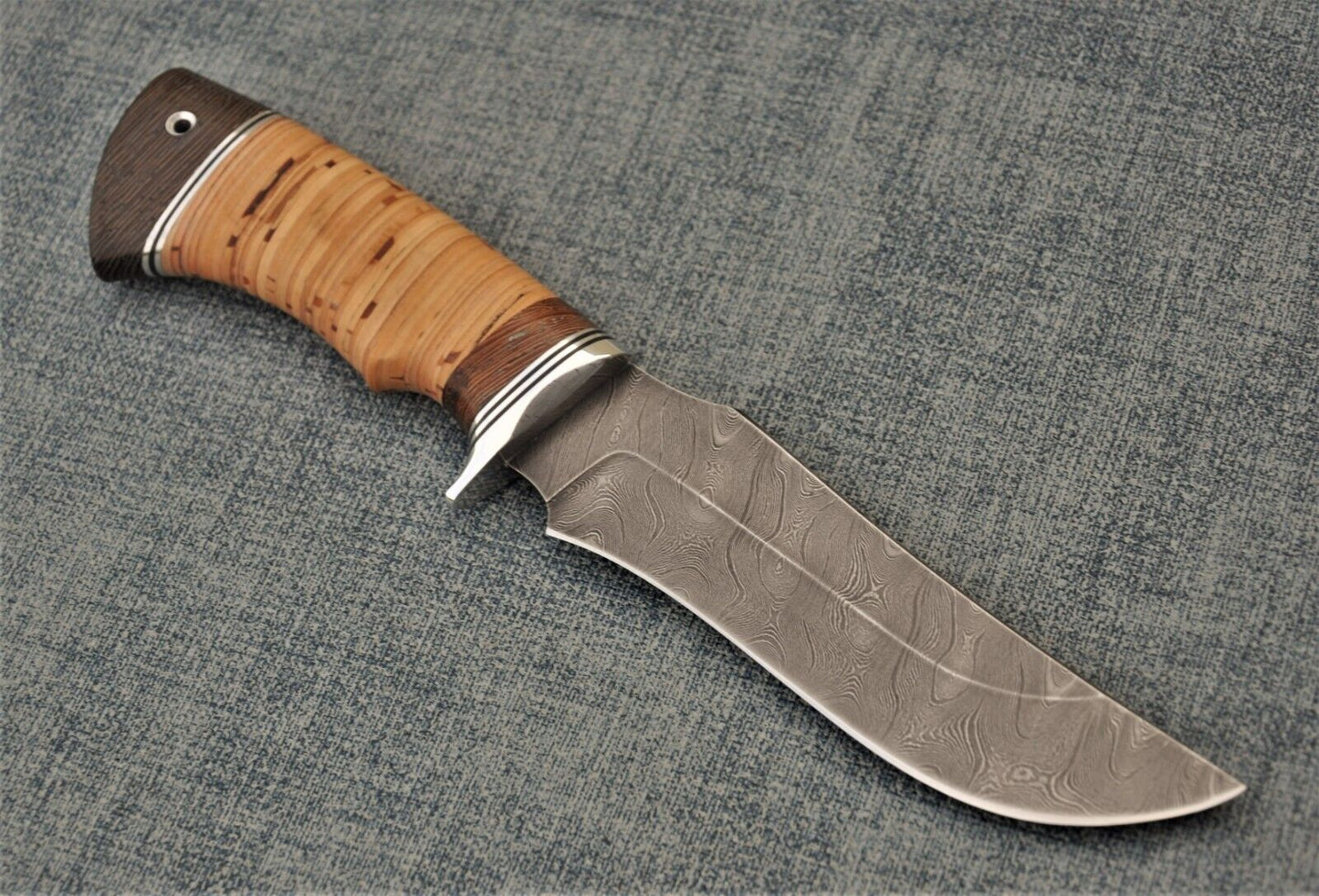 Damast Damaszener Stahl OutdoorMesser Nazarov Knives Handarbeit HRC62 Мангуст