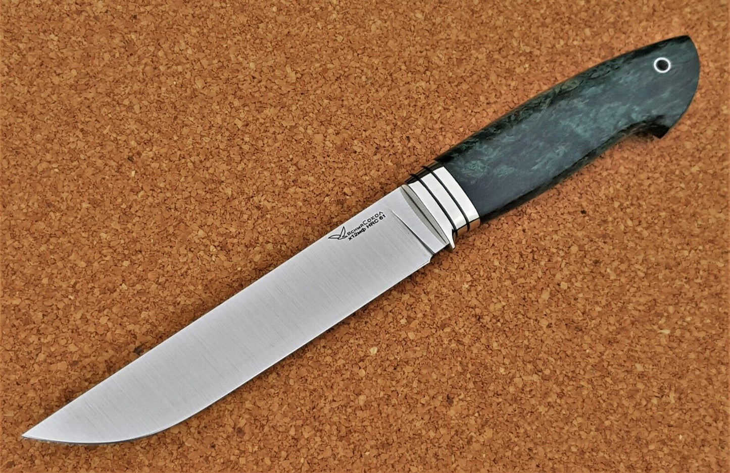 H12MF Stahl Outdoor Jagd Messer Yasniy Sokol Russland Handarbeit HRC 61 Кабан