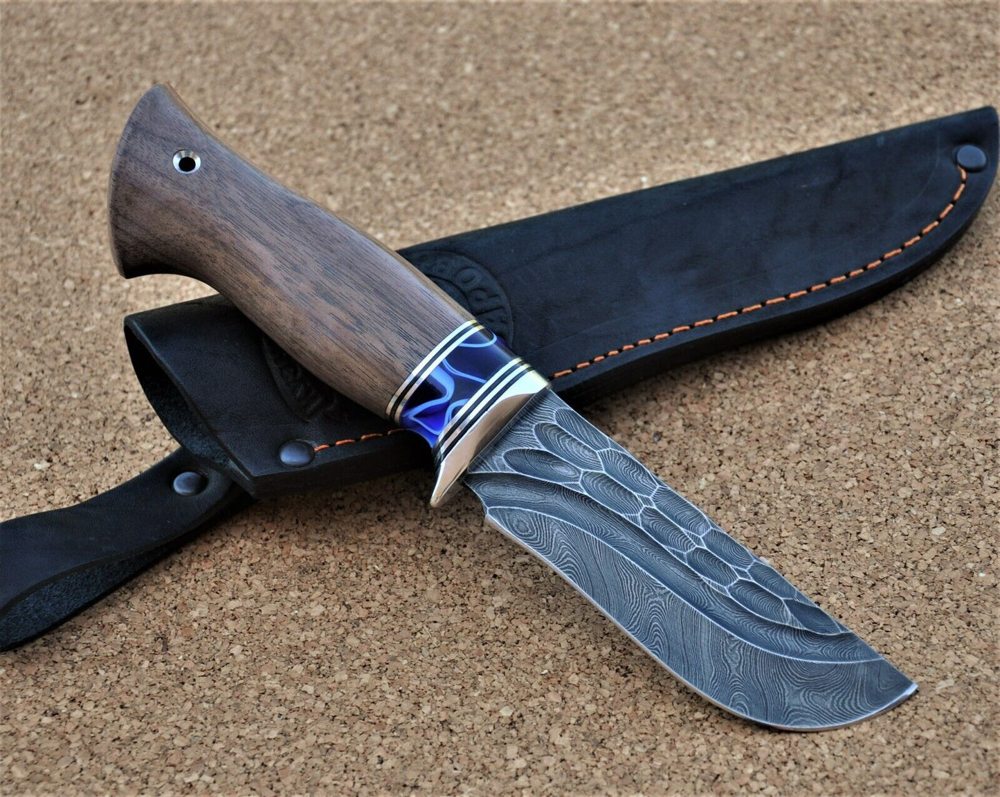 Damaszener Stahl Outdoor Jagd Damast Messer Nazarov Knives Handarbeit HRC62